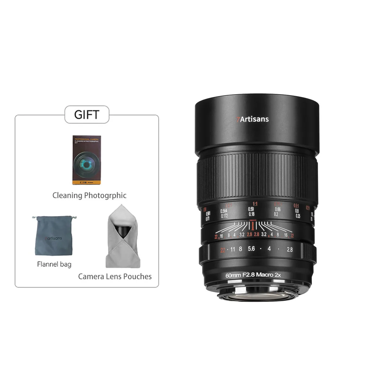 7Artisans 60mm f/2.8 Macro 2x Lens (Sony E)