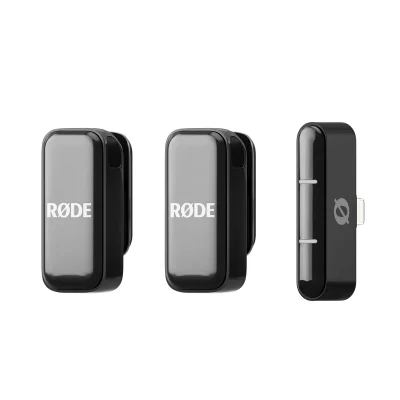 RODE Wireless Micro Ultra-Compact Wireless Microphone (Lightning, Black)