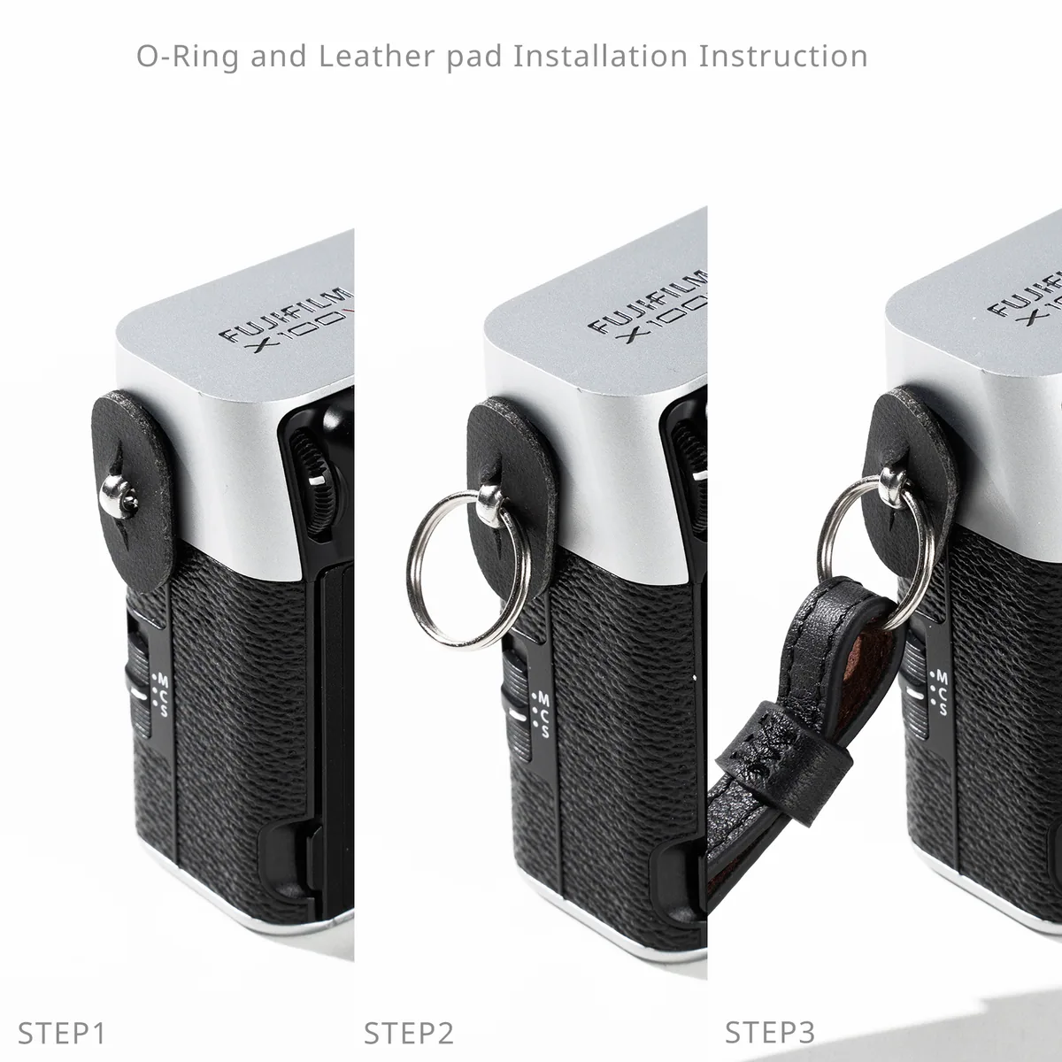 SmallRig 5208 Universal Leather Camera Shoulder Strap (Black)