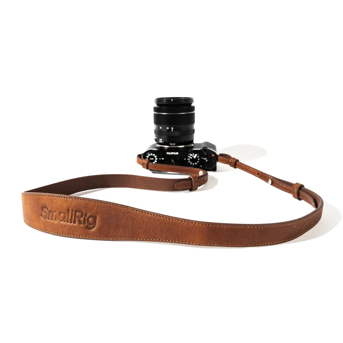 SmallRig 5208 Universal Leather Camera Shoulder Strap (Black)