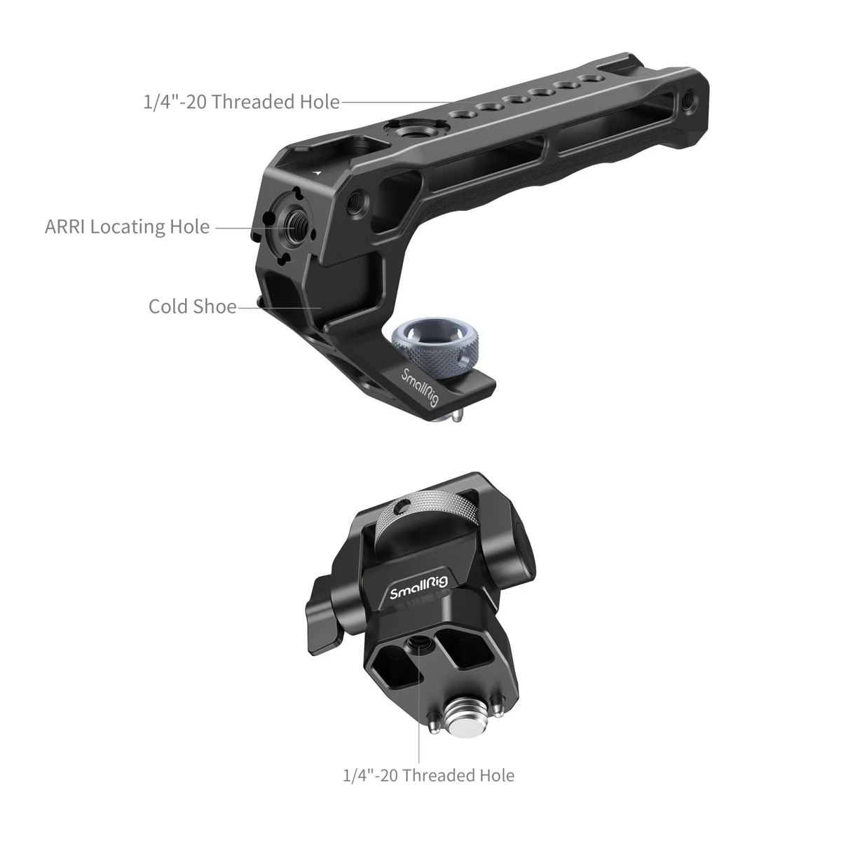 SmallRig 5323 Top Handle with Monitor Support Kit (Compatible with ARRI 3/8”-16 Screw)