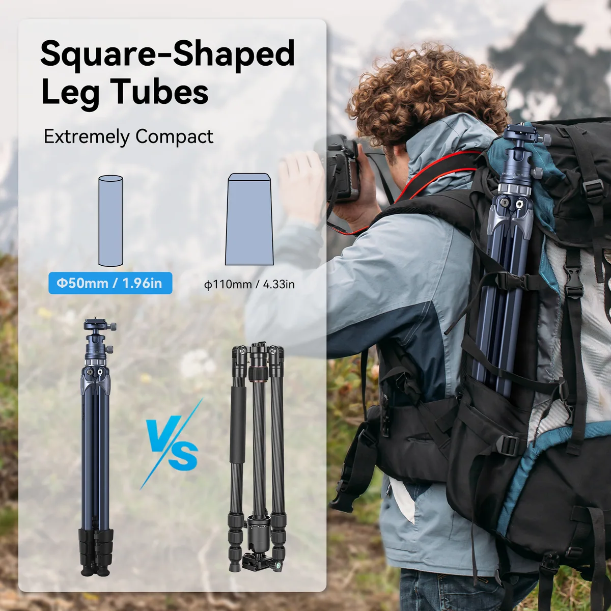 SmallRig 4222B Lightweight Travel Tripod AP-02