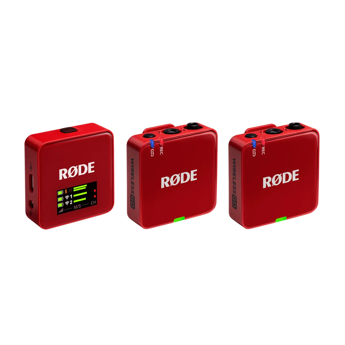 RODE Wireless GO Compact Wireless Microphone System (Gen 3, Red)