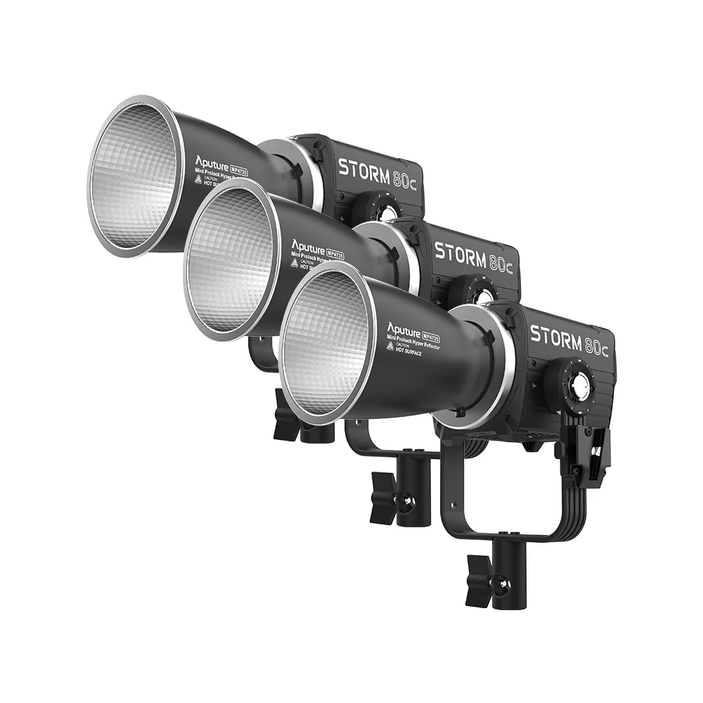 Aputure Storm 80c LED Monolight 3-Light Kit