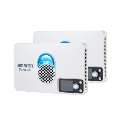amaran Pano 60c RGB COB Mobile Light Panel (2-Light Kit, White)