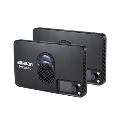 amaran Pano 60c RGB COB Mobile Light Panel (2-Light Kit, Charcoal)