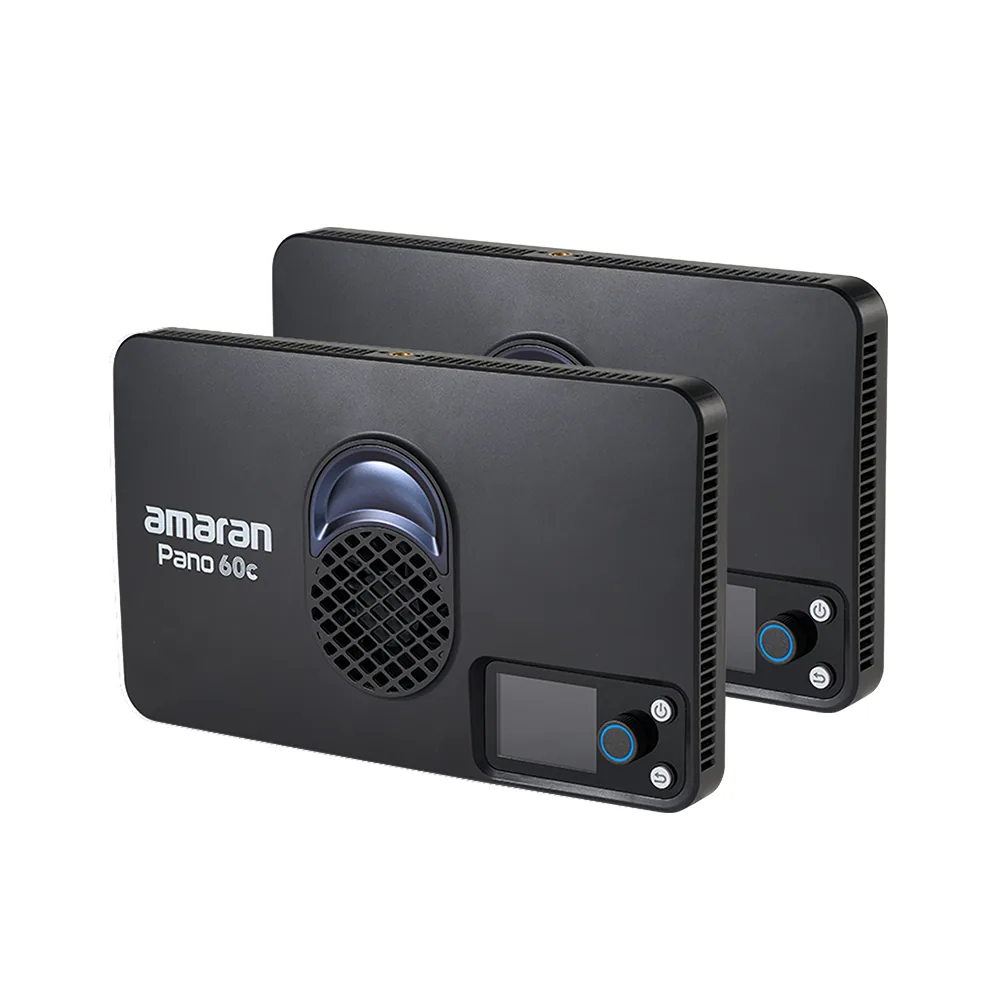 amaran Pano 60c RGB COB Mobile Light Panel (2-Light Kit, Charcoal)