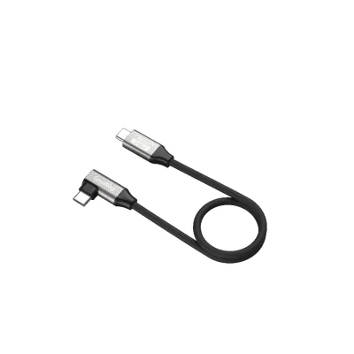 SmallRig 5075 USB-C Straight to USB-C Angled Data Cable (35cm)