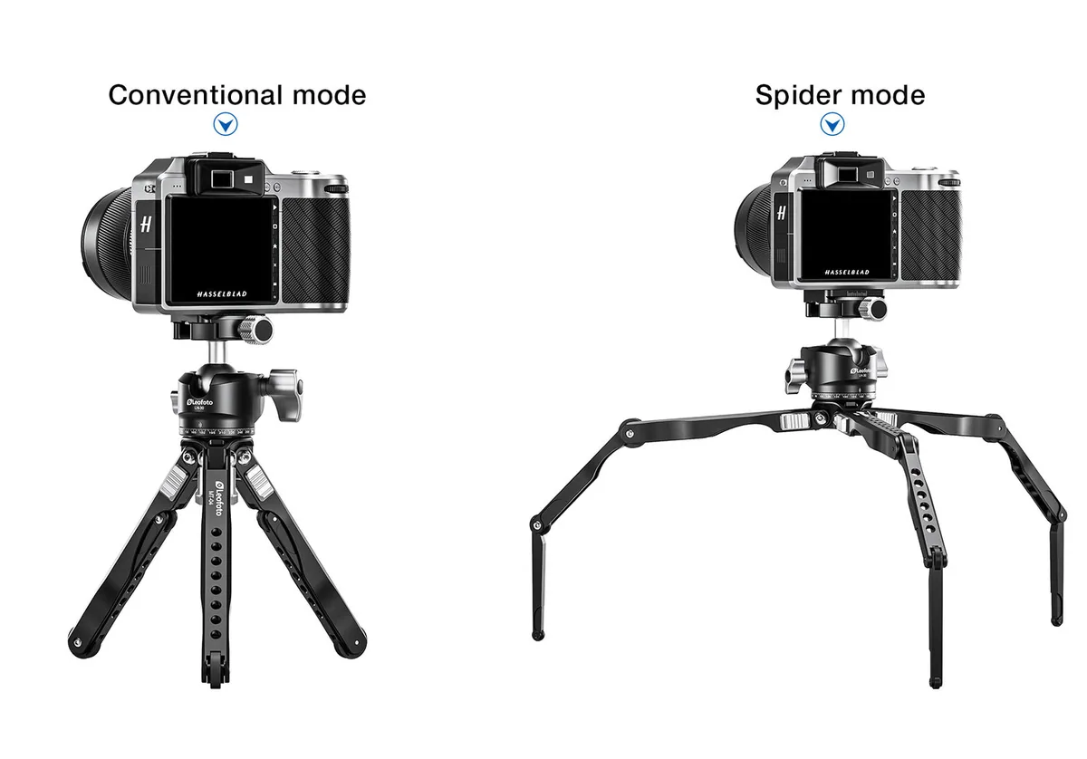 Leofoto Spider MT-04 Aluminum Mini Tripod with LH-30 Ball Head