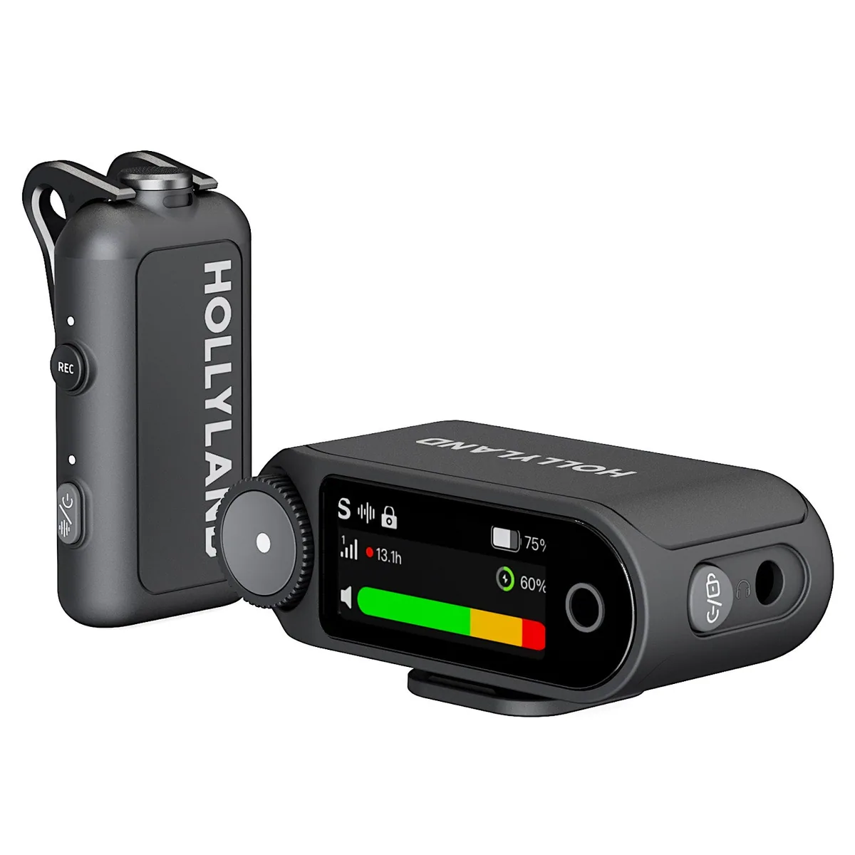 Hollyland LARK MAX 2 Solo Wireless Microphone System for Cameras (Space Gray)