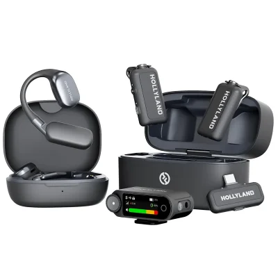 Hollyland LARK MAX 2 Ultimate Combo 2-People Wireless Microphone System (Space Gray)