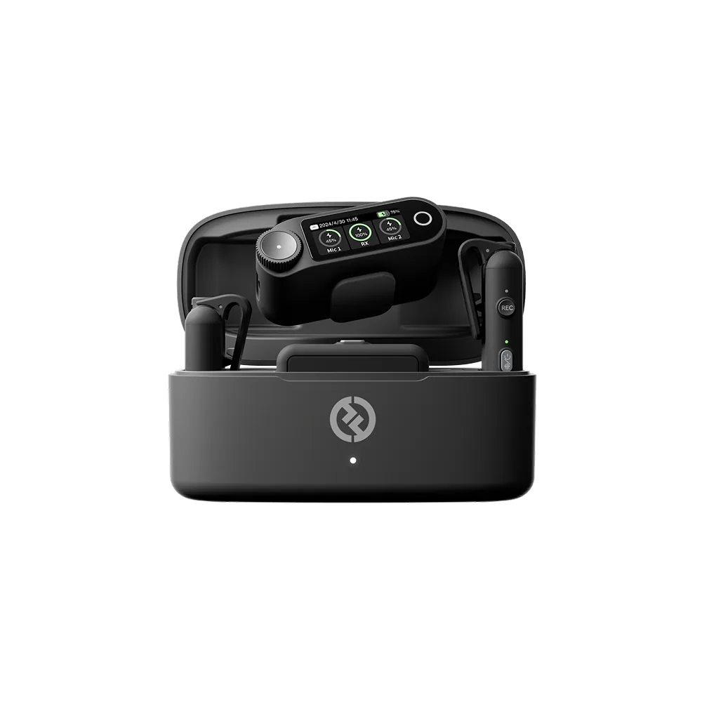 Hollyland LARK MAX 2 Ultimate Combo 2-People Wireless Microphone System (Space Gray)