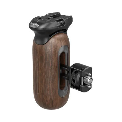 SmallRig 5238 Wooden Side Handle with 1/4″-20 & 3/8”-16 ARRI Locating Screws