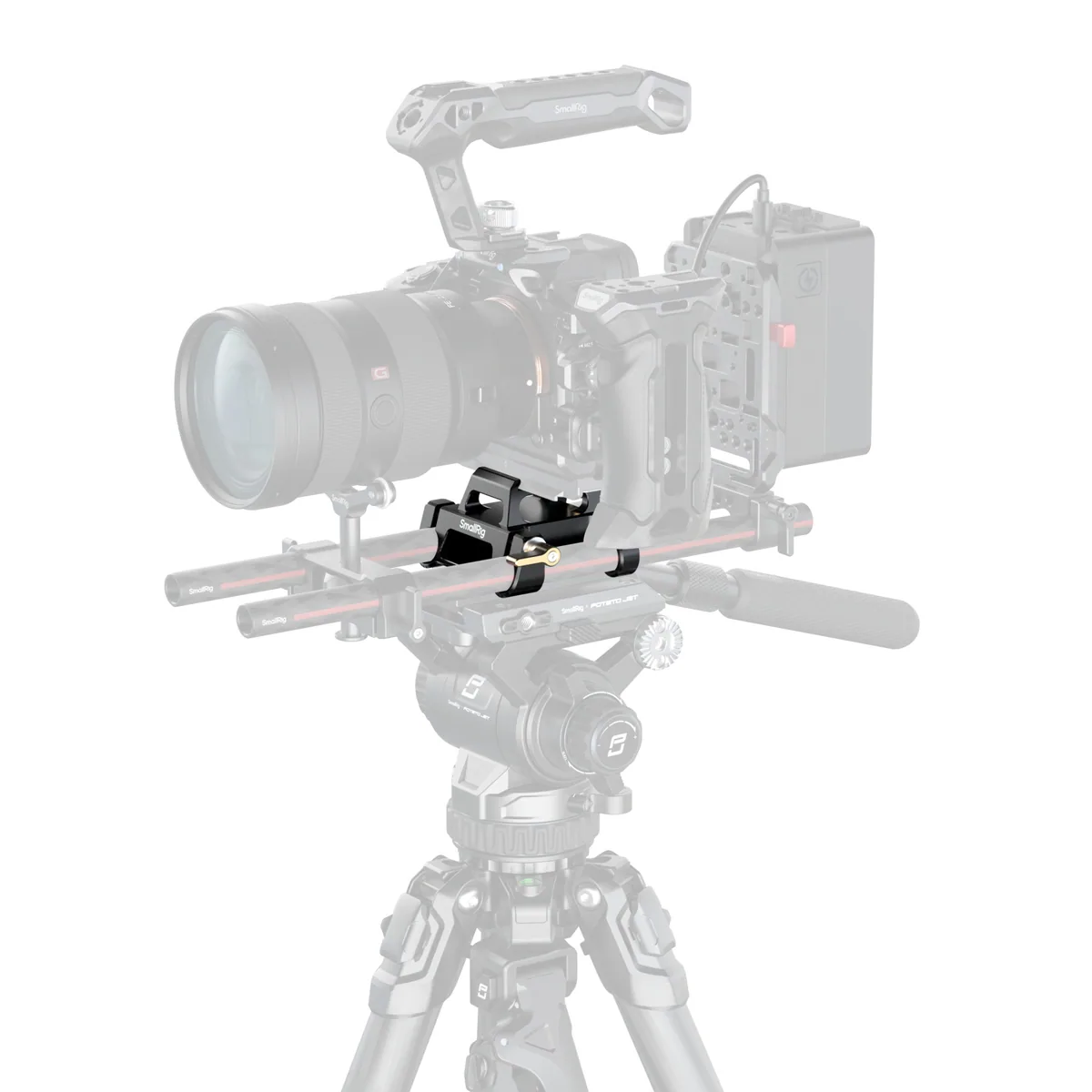SmallRig 5365 Arca-Type Mount Plate Kit with 15mm Dual Rod Clamp
