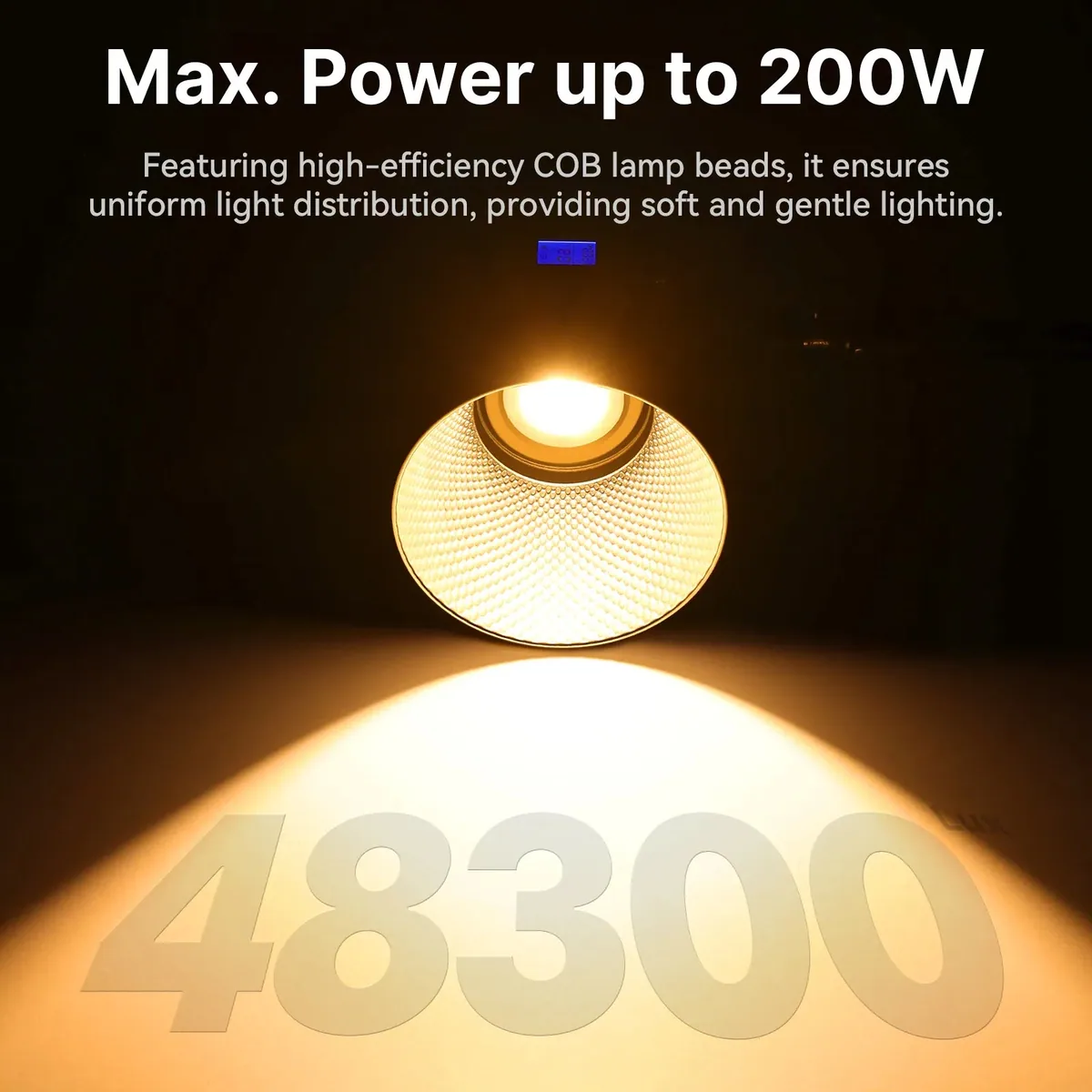 Ulanzi VL-200Bi 200W V-Mount Video Light with Power Supply
