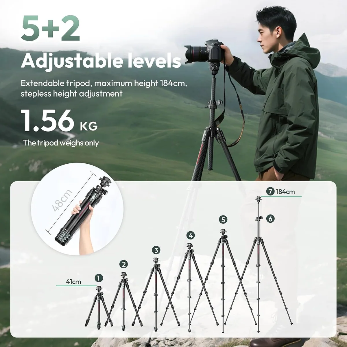 Ulanzi JJ05 GlideGo Travel Tripod