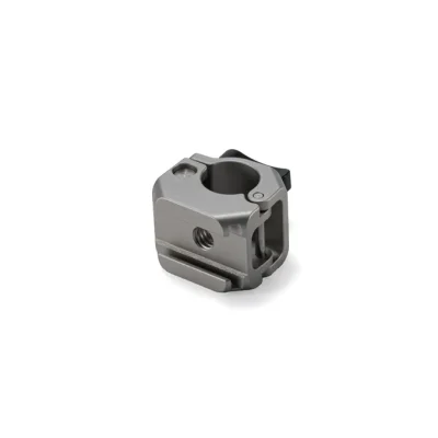 Tilta 15mm Rod Clamp Mounting Adapter with Cold Shoe (1/4″-20) (Titanium White)