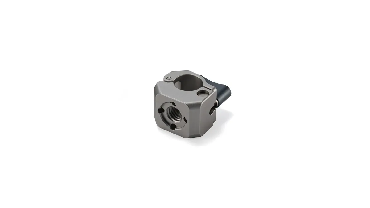 Tilta 15mm Rod Clamp Mounting Adapter (3/8″-16) (Titanium White)