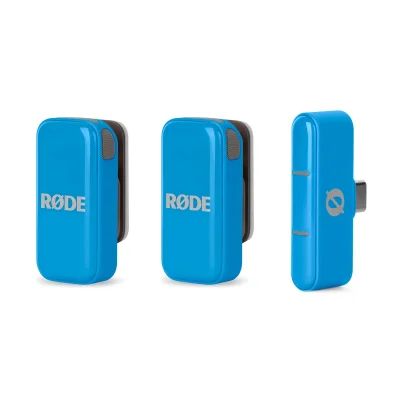 RODE Wireless Micro Ultra-Compact Wireless Microphone (USB-C, Blue)