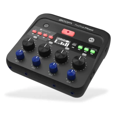 Zoom PodTrak P4next Portable Multitrack Podcast Recorder