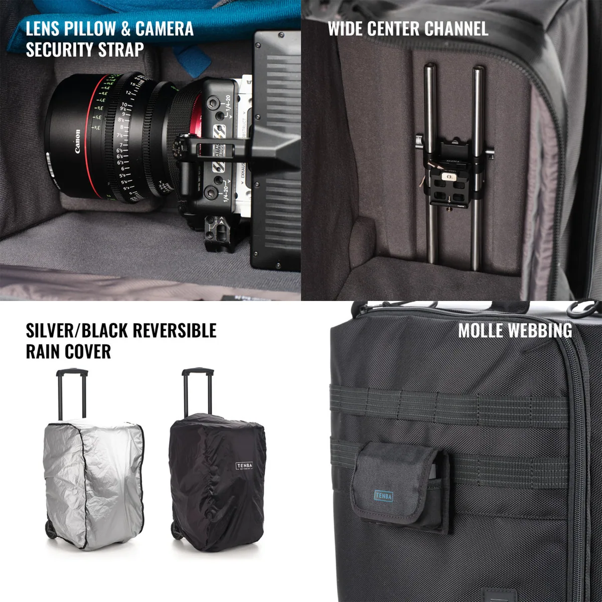 Tenba Cineluxe V2 Roller 24 (Black, 43L)