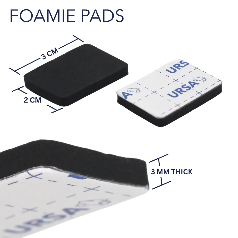 Ursa Foamie Pad for Lavalier Microphones (15 Pack, Black)