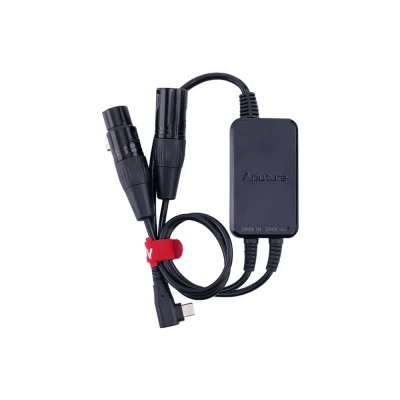 amaran USB-C to 5-Pin DMX In & Out Adapter