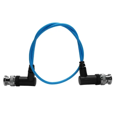 Kondor Blue Ultra-Thin 3G-SDI Right-Angle BNC Cable (40cm, Cardinal Red)
