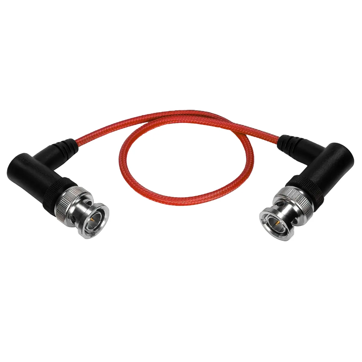 Kondor Blue Ultra-Thin 3G-SDI Right-Angle BNC Cable (40cm, Cardinal Red)