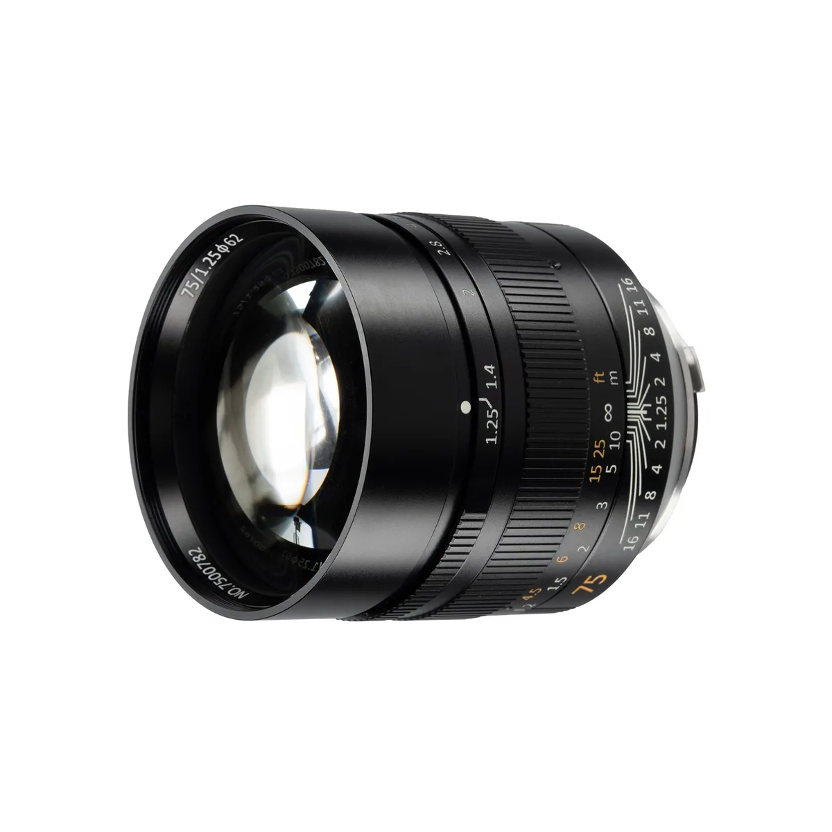 7Artisans 75mm f1.25 II Full-Frame Lens (Leica M)