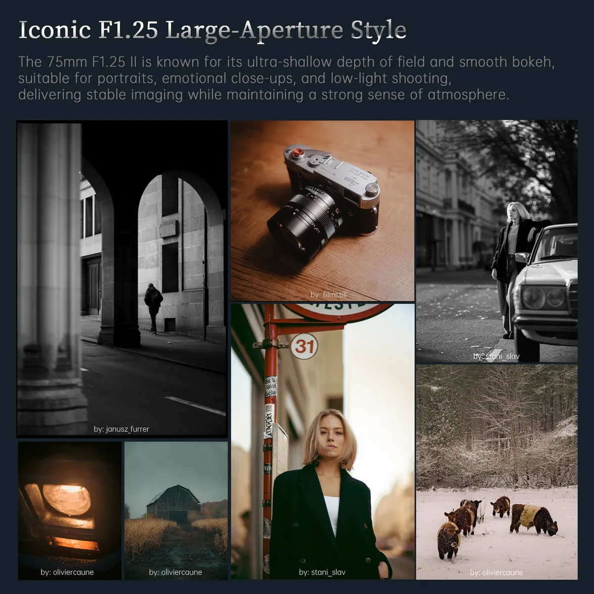 7Artisans 75mm f1.25 II Full-Frame Lens (Leica M)