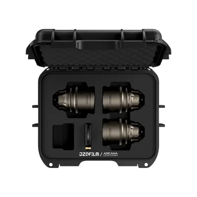 DZOFilm Arcana Anamorphic Prime 3-Lens Kit (ARRI PL, Titanium, Meters)