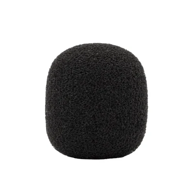 Bubblebee Industries The Microphone Foam for Lavalier Mics Pop Filter (Extra-Large, Black, 4-Pack)