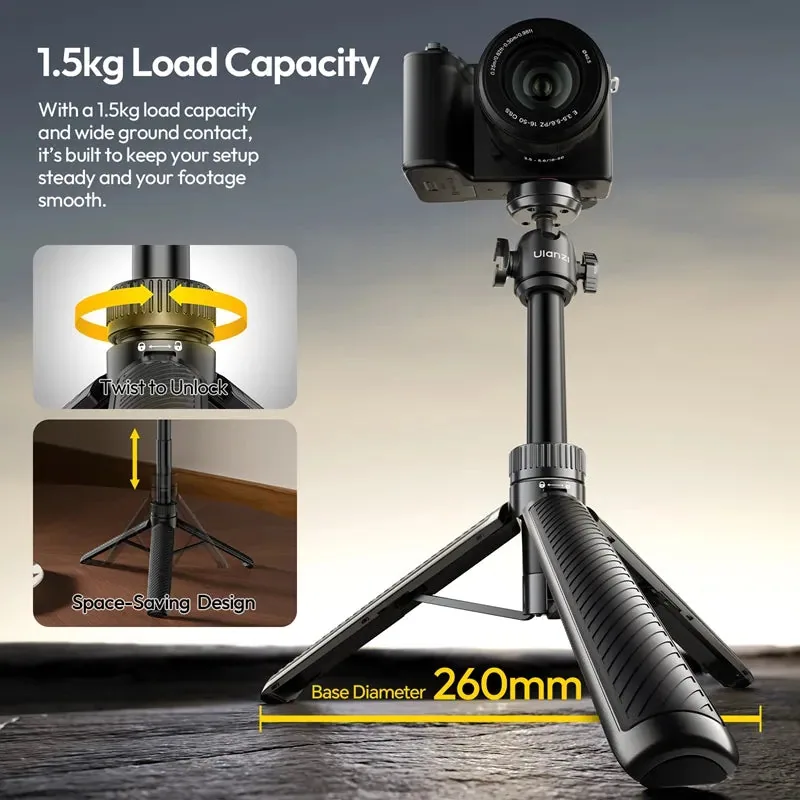 Ulanzi MT90 Cka Quick Release Tripod for Pocket 3/4 & Action Cameras