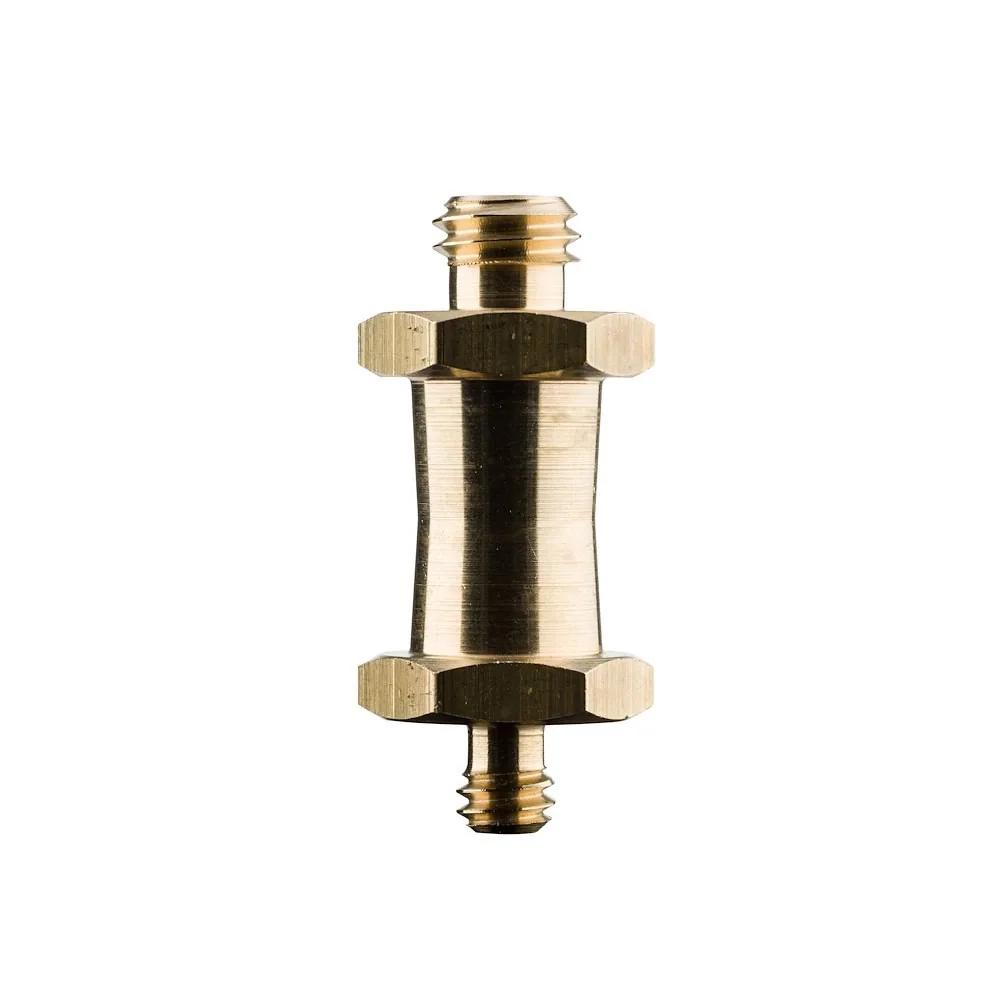 Manfrotto 037 Reversible Short Stud, with 3/8″ & 1/4″-20 Threads (Brass)