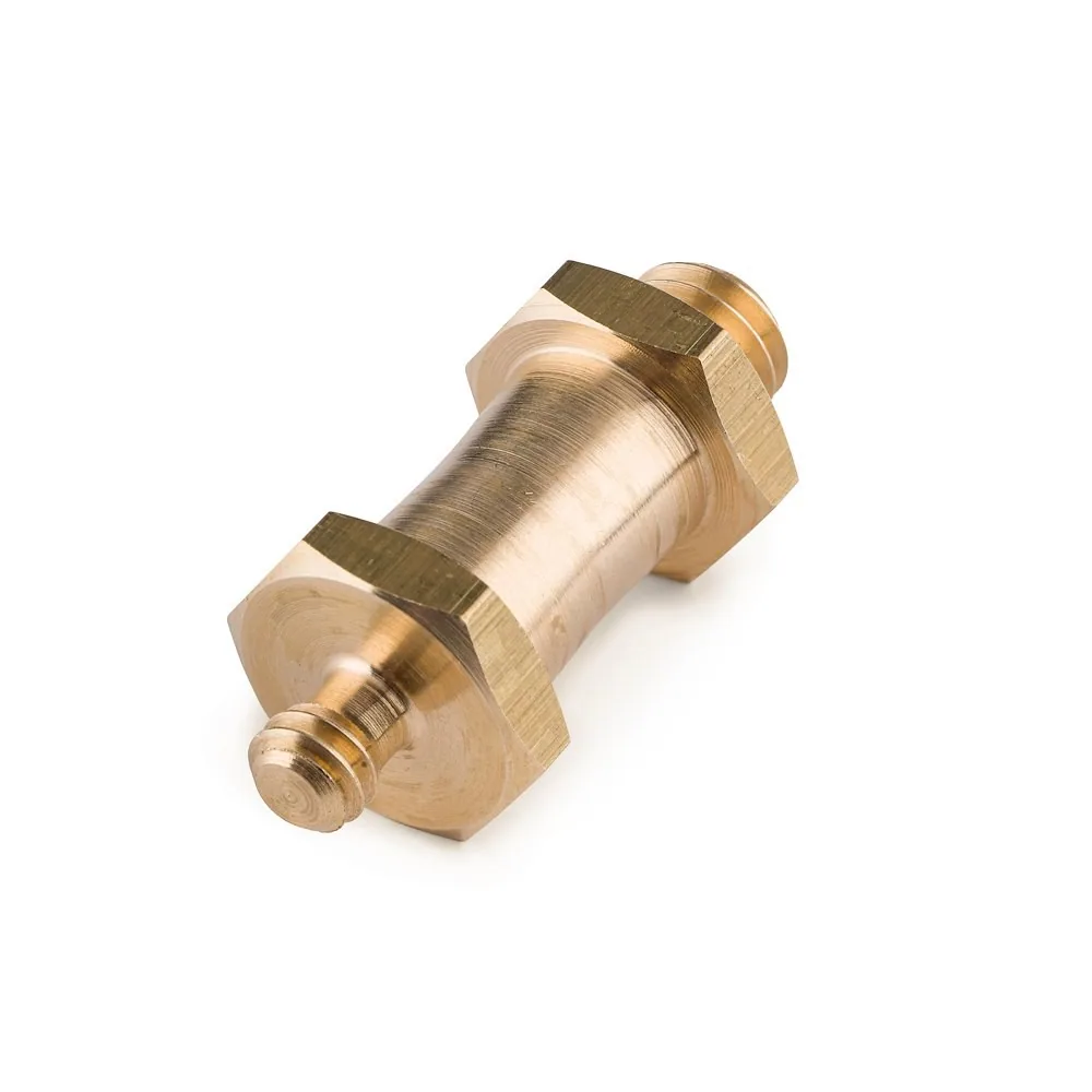 Manfrotto 037 Reversible Short Stud, with 3/8″ & 1/4″-20 Threads (Brass)