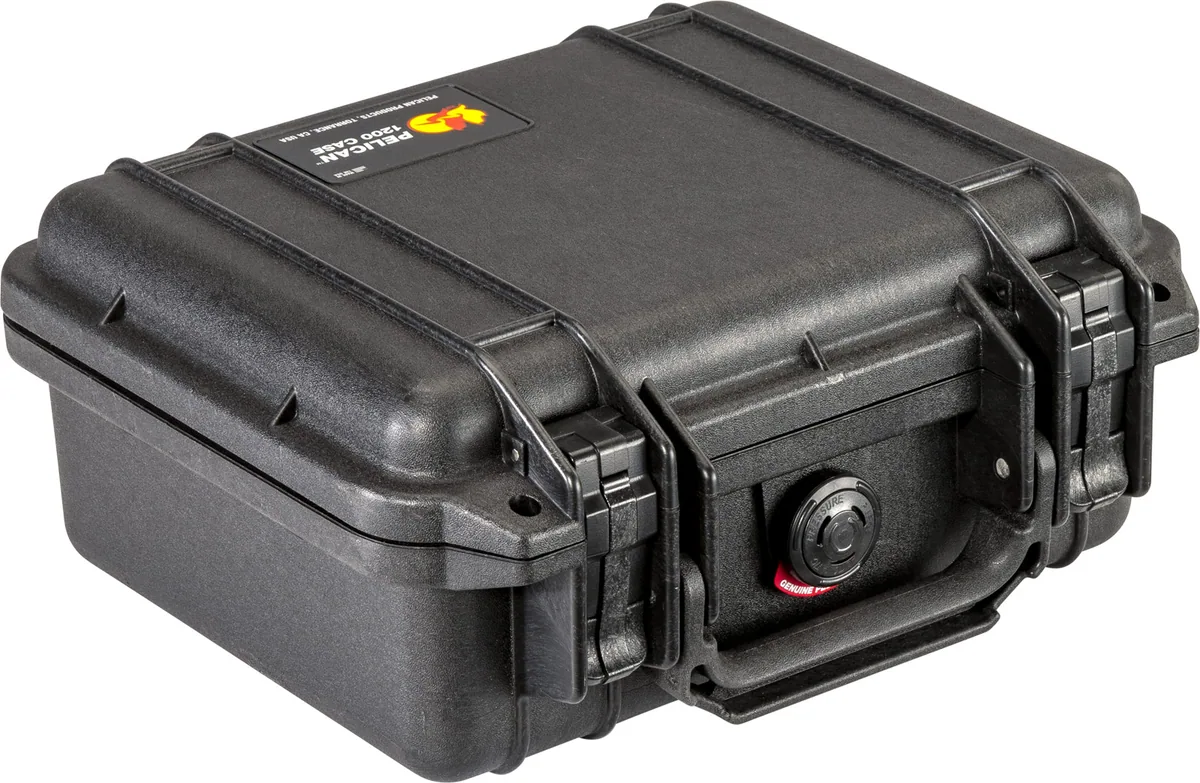 Pelican 1200 Case (Black, No Foam)