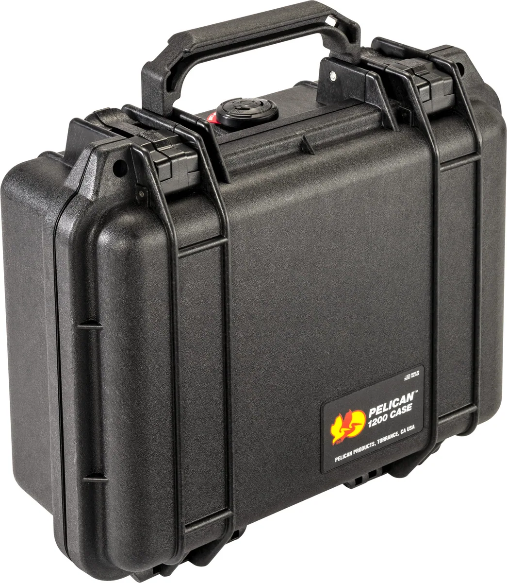 Pelican 1200 Case (Black, No Foam)