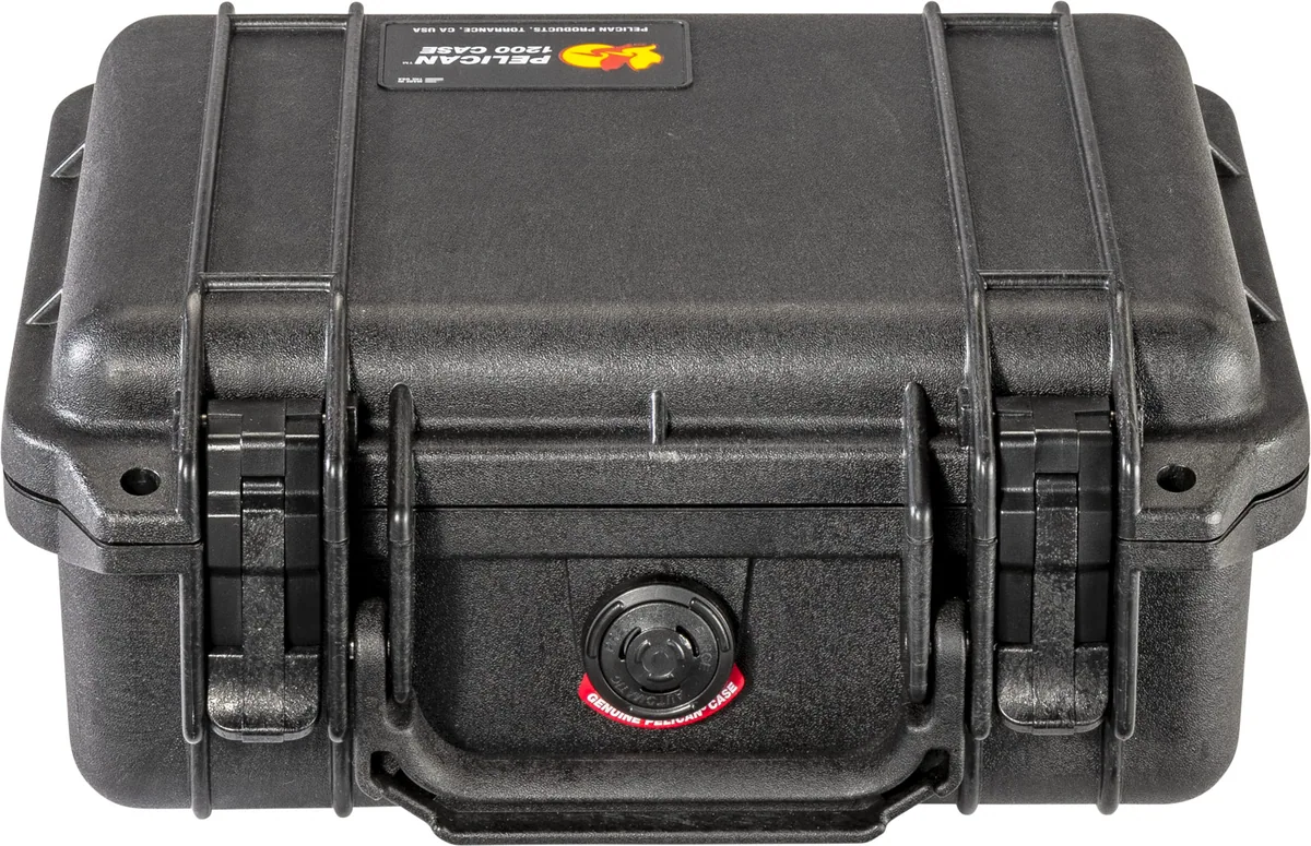 Pelican 1200 Case (Black, No Foam)