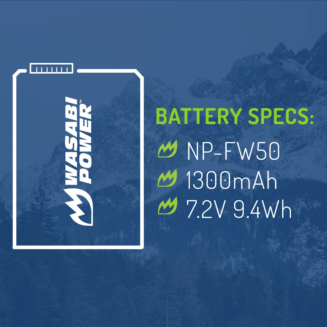Wasabi NP-FW50 Power Battery for Sony