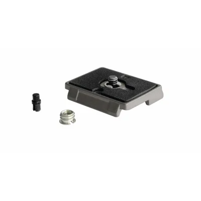 Manfrotto 200PL Quick Release Plate with 1/4″-20 Screw and 3/8″ Bushing Adapter