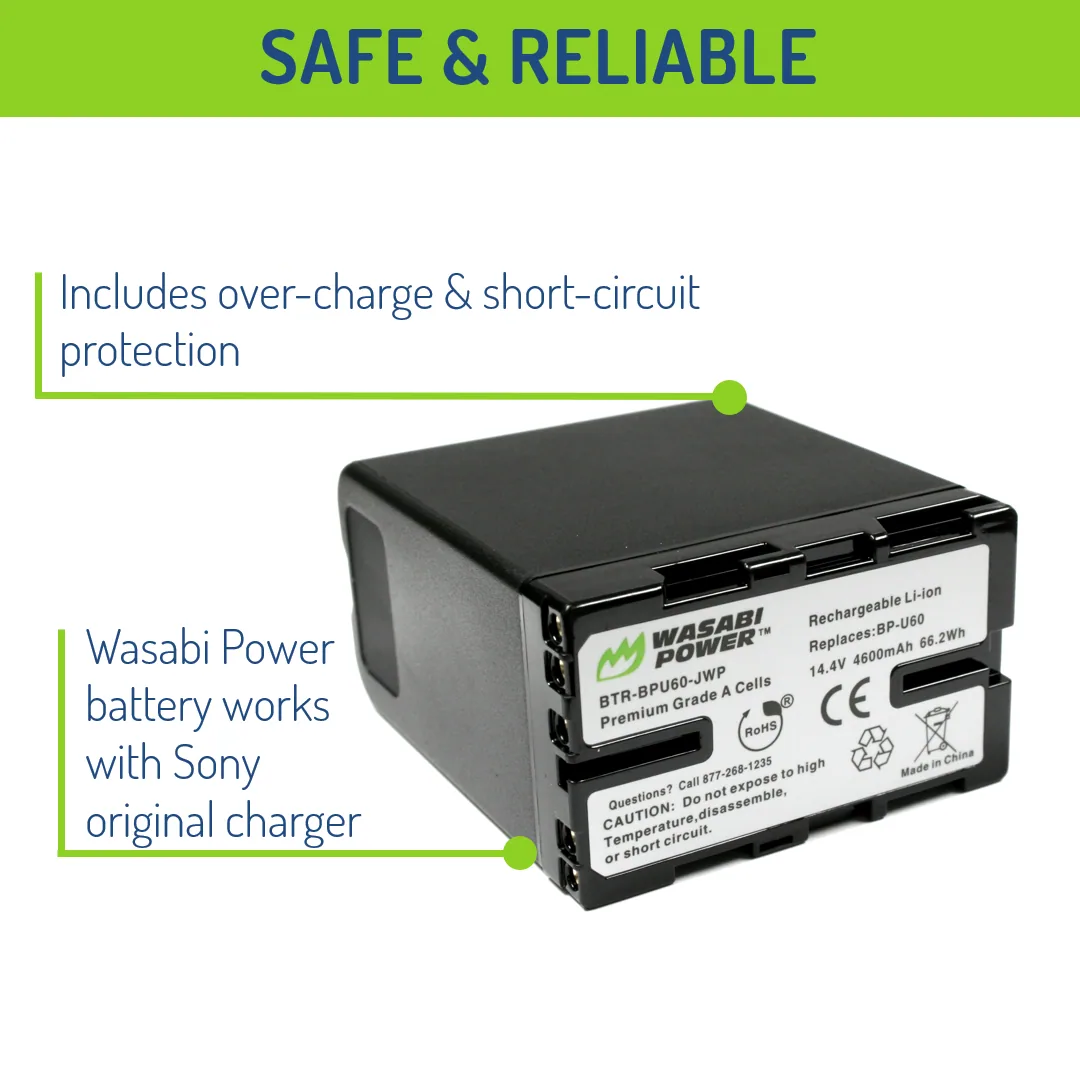 Wasabi Power Battery for Sony BP-U60