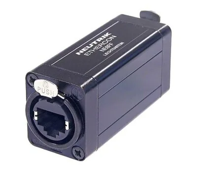 Neutrik NE8FF etherCON RJ45 Feed-Through Coupler for Cable Extensions