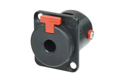 Neutrik NJ3FP6C-BAG Locking 1/4″ TRS Female Jack – Silver Contacts