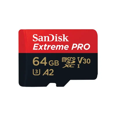 SanDisk 64GB Extreme PRO UHS-I microSDXC Memory Card (U3, Class 10)