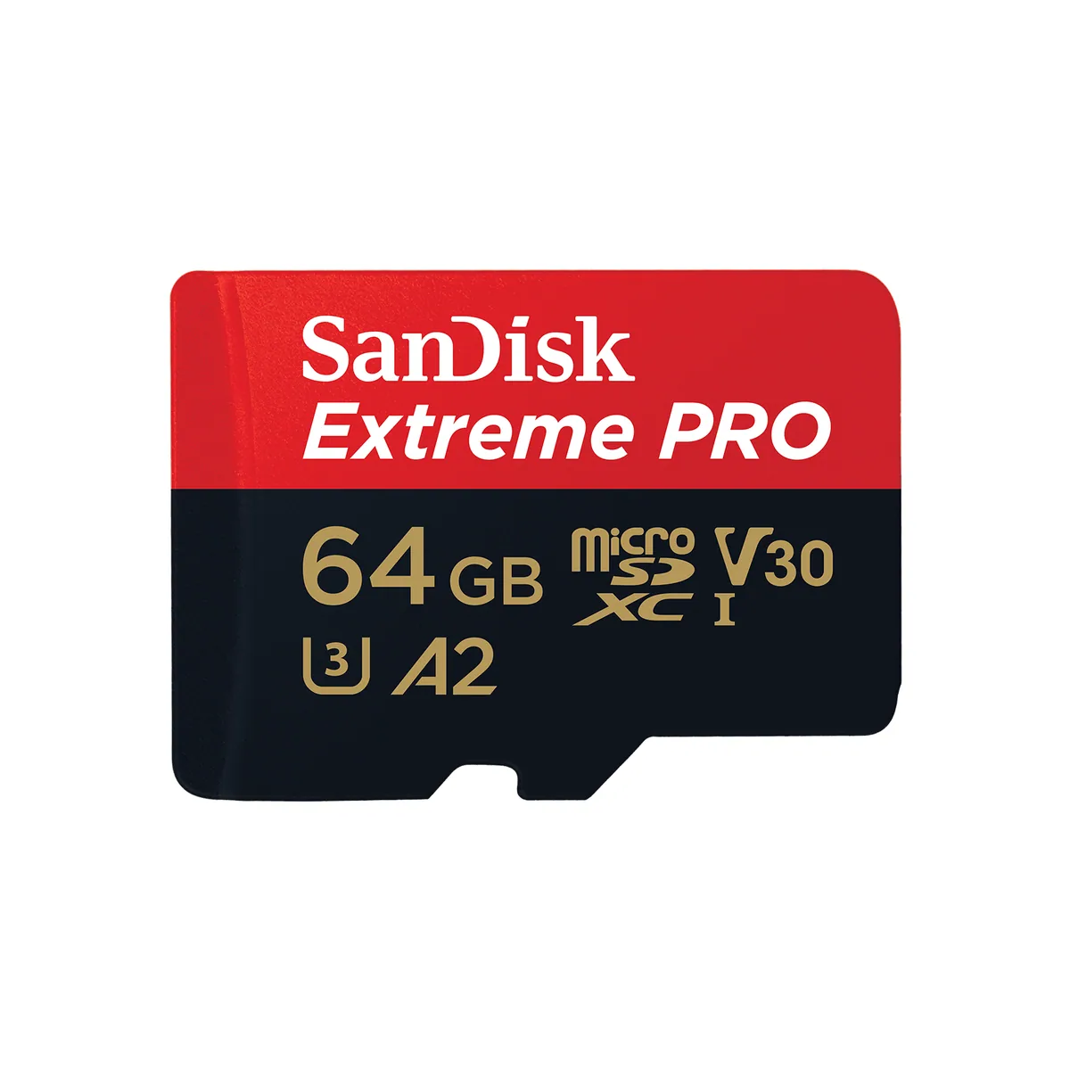 SanDisk 64GB Extreme PRO UHS-I microSDXC Memory Card (U3, Class 10)