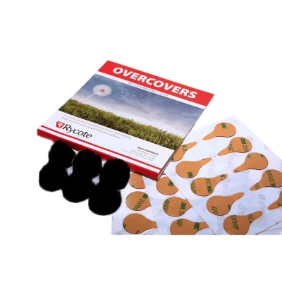 Rycote Overcovers (Black) – 6-Pack, 30 Stickies