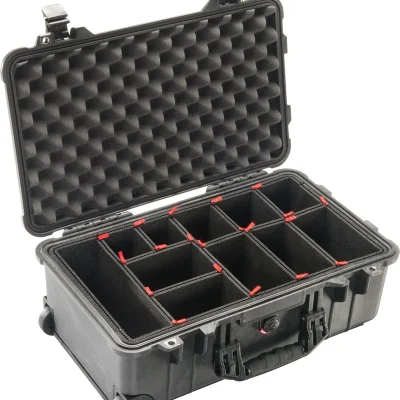 Pelican 1510TP Carry-On Case with TrekPak Divider System (Black)
