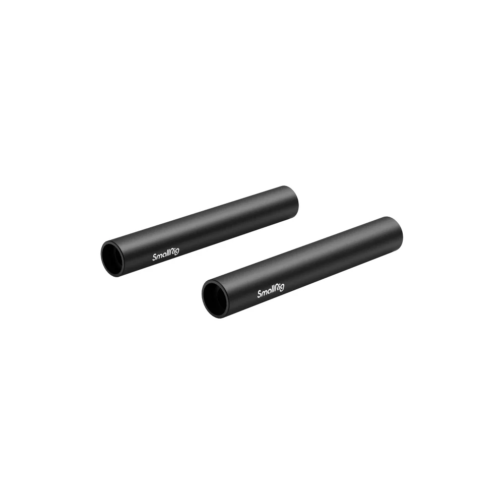 SmallRig 1049 15mm Black Aluminium Alloy Rod 10cm (2 pcs)