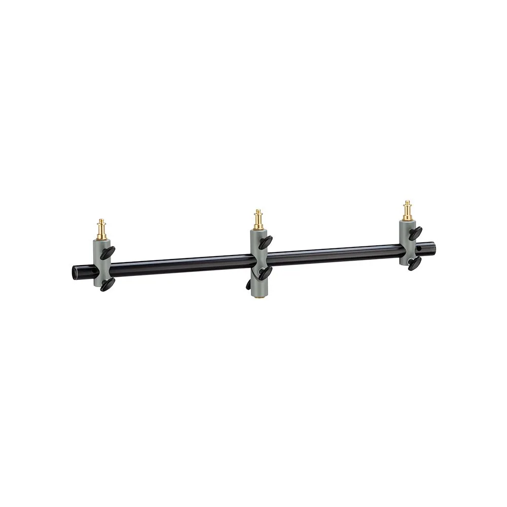 Manfrotto 154B Triple Microphone Holder Bar (Black)
